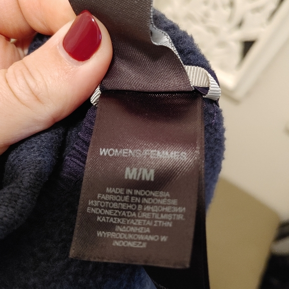 ⚡SALE NAVY The North Face Sweater Fleece navy blue knit zip up jacket - Picture 9 of 12